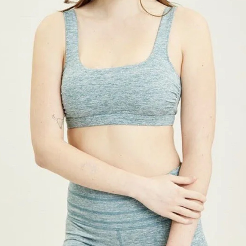 Free People Movement Swerve Bra in Green